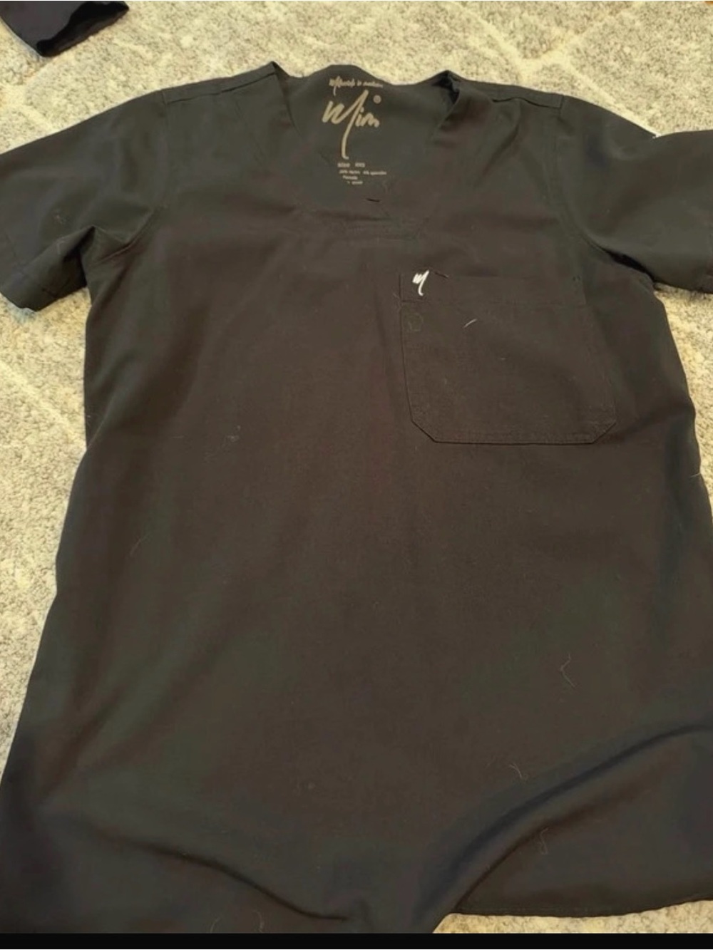 Black Short-Sleeve Pocket Tee